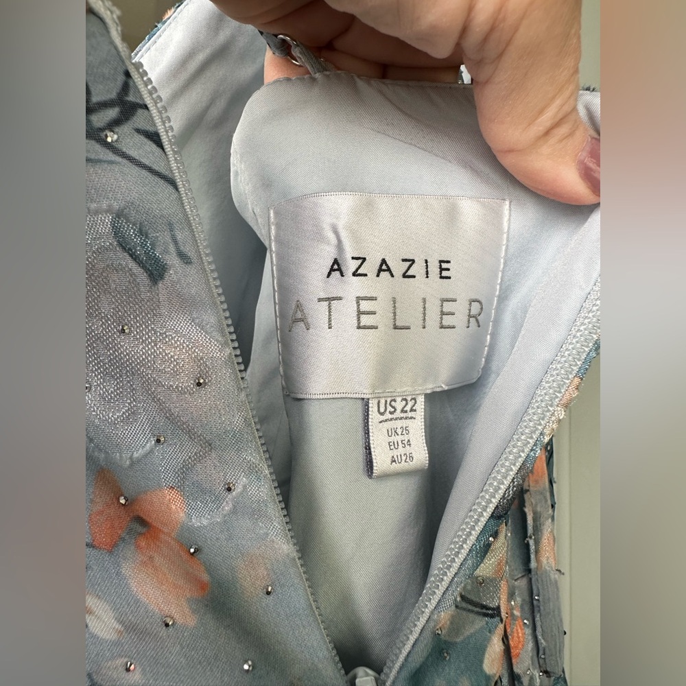 Azazie Atelier HARMONY POWDER BLUE MAXI DRESS - Picture 11 of 15